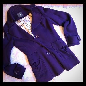 Purple pea coat